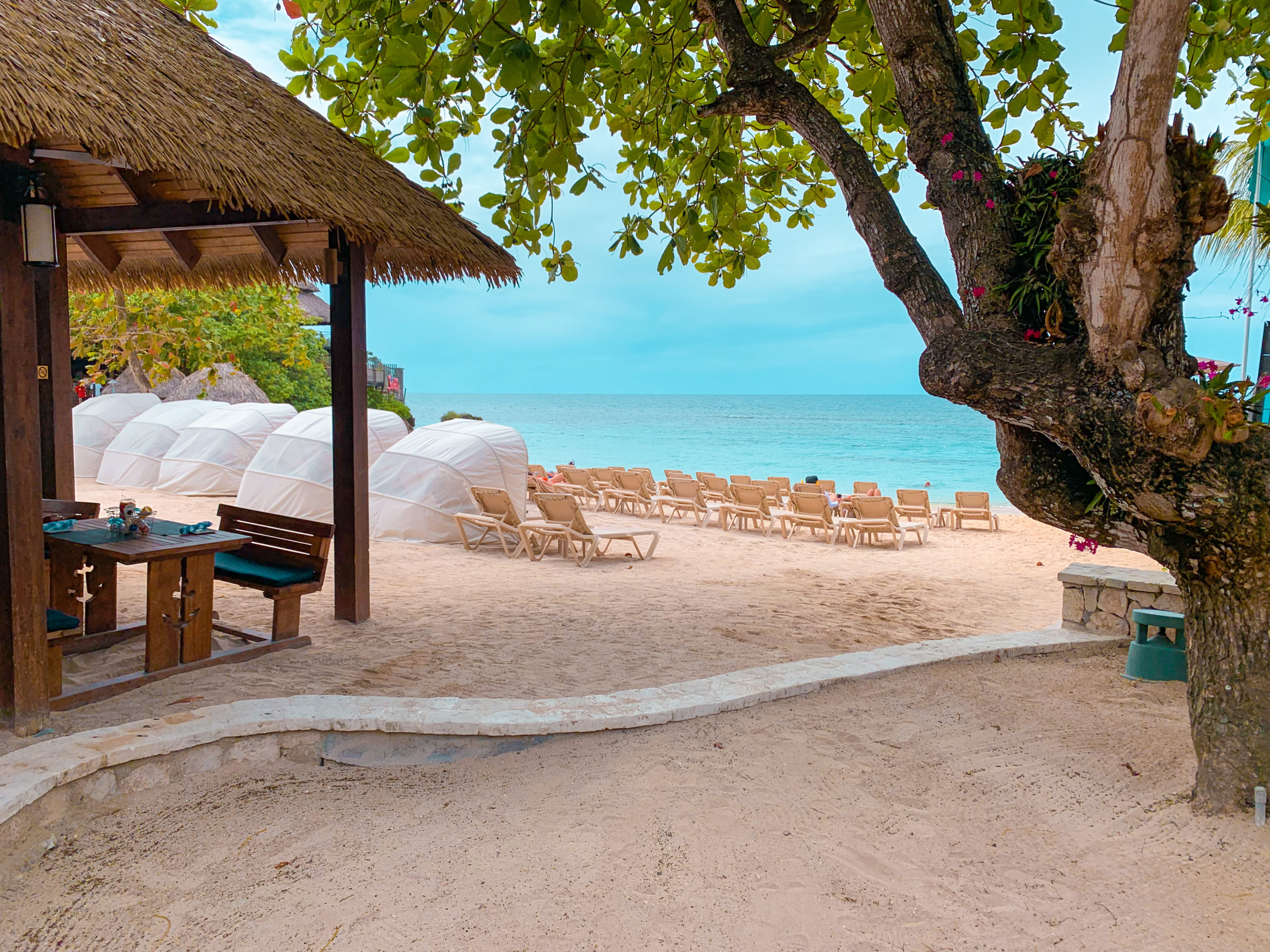 quiet beach all-inclusive resort on the ocean