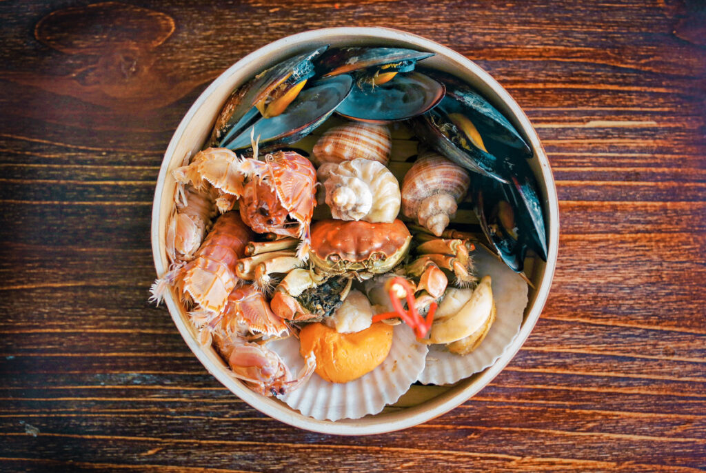 seafood in the caribbean