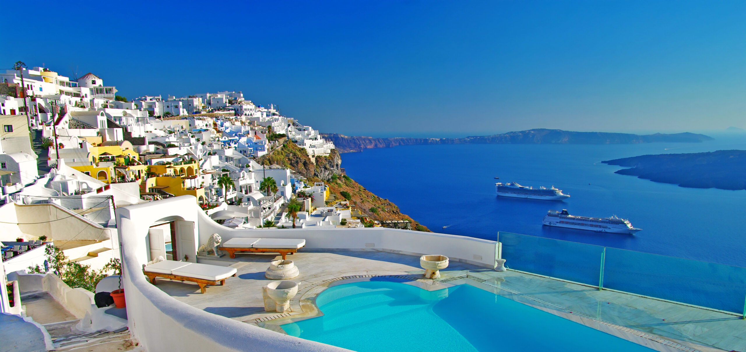 Santorini vacation planned by a local Mission Hills travel agent